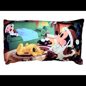 Disney Throw Pillow - Season's Greetings Holiday Collection - Mickey and Friends